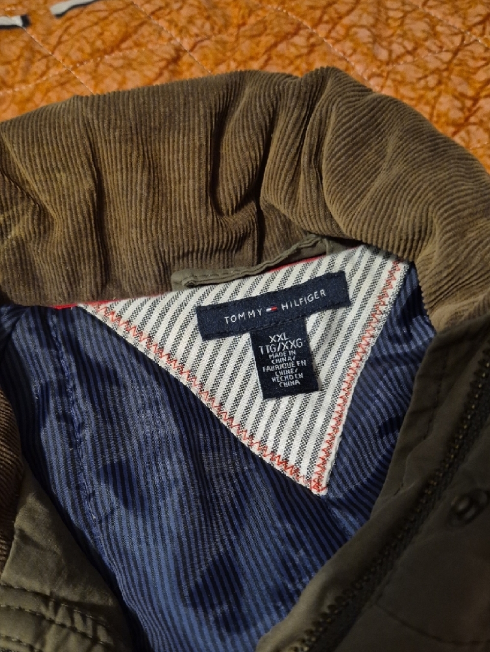 Tommy Hilfiger Olive Green Military Field Jacket - Picture 2 of 3